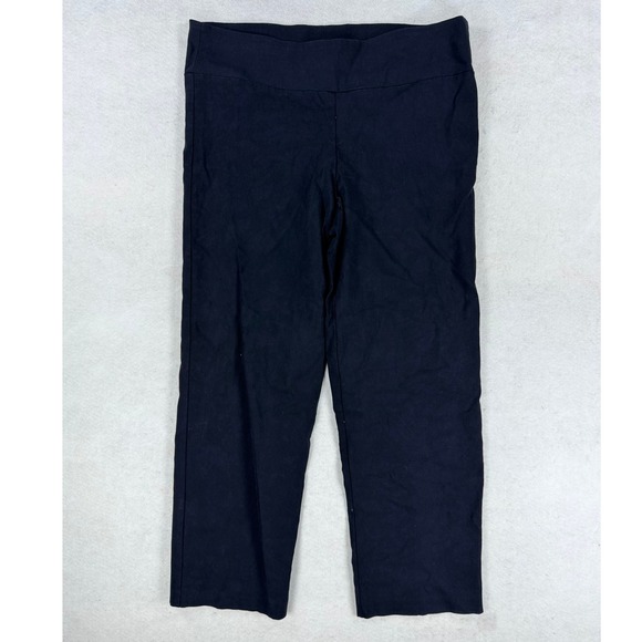 True Envy Pants - True Envy Stretch Black Pull On Cropped Pants PXL Rayon Blend‎ Womens